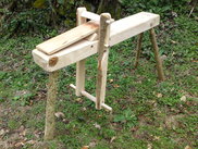 Adjustable drawhorse for efficient woodworking